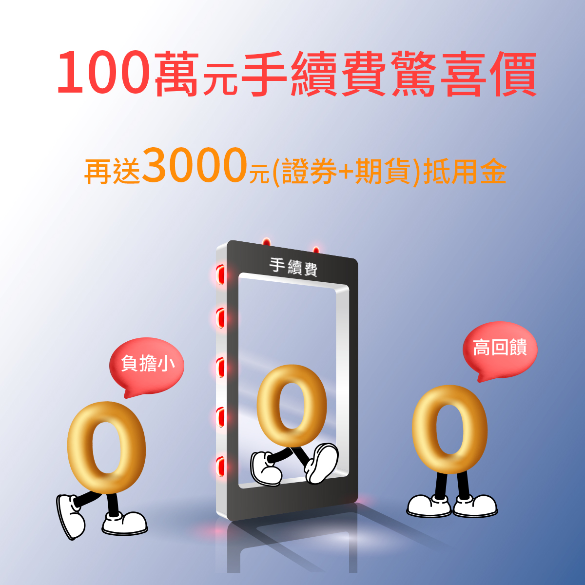 【一樣投資 可以省更多】交易100萬手續費驚喜價｜SKIS 新光證券活動橫幅