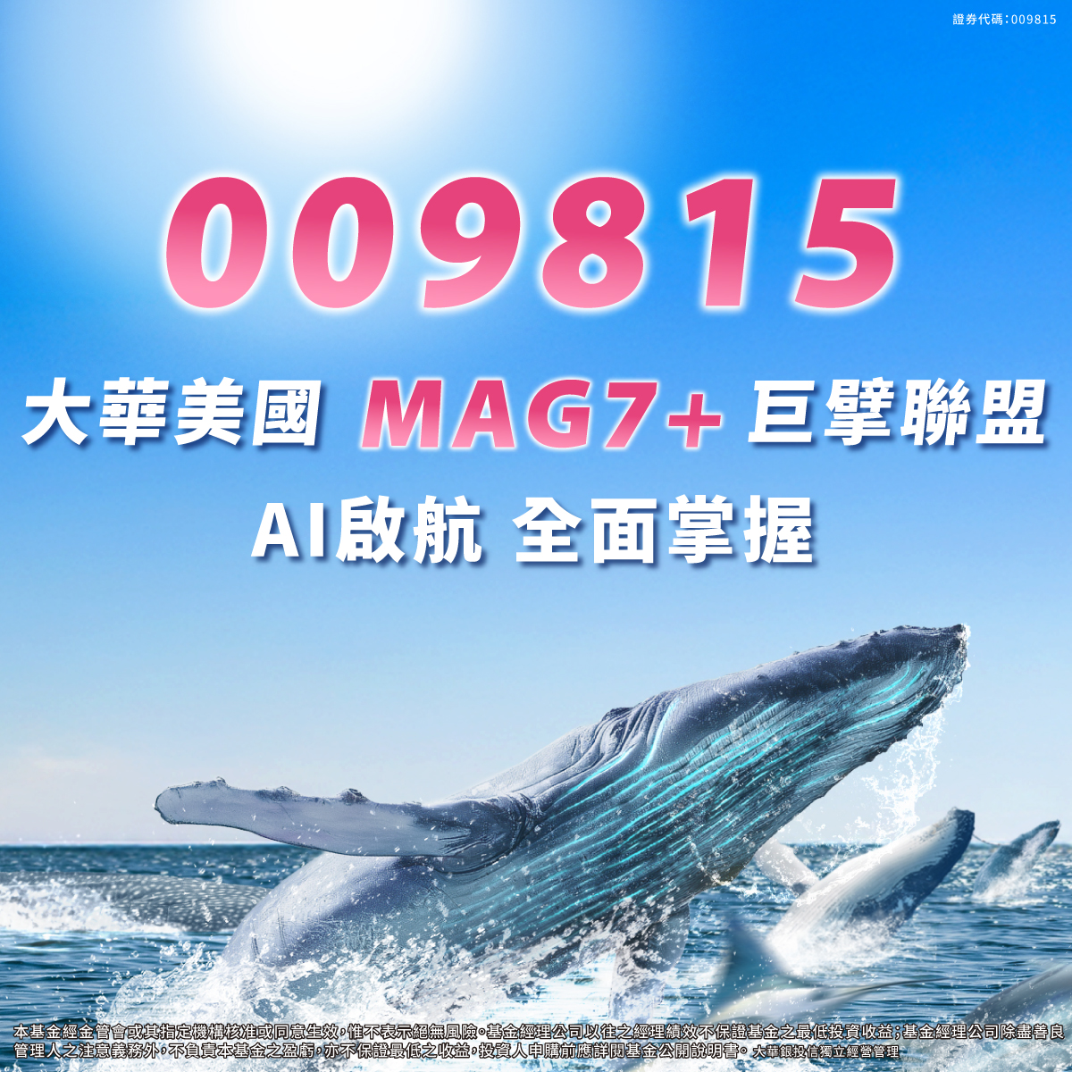 大華投信009815｜SKIS 新光證券活動橫幅