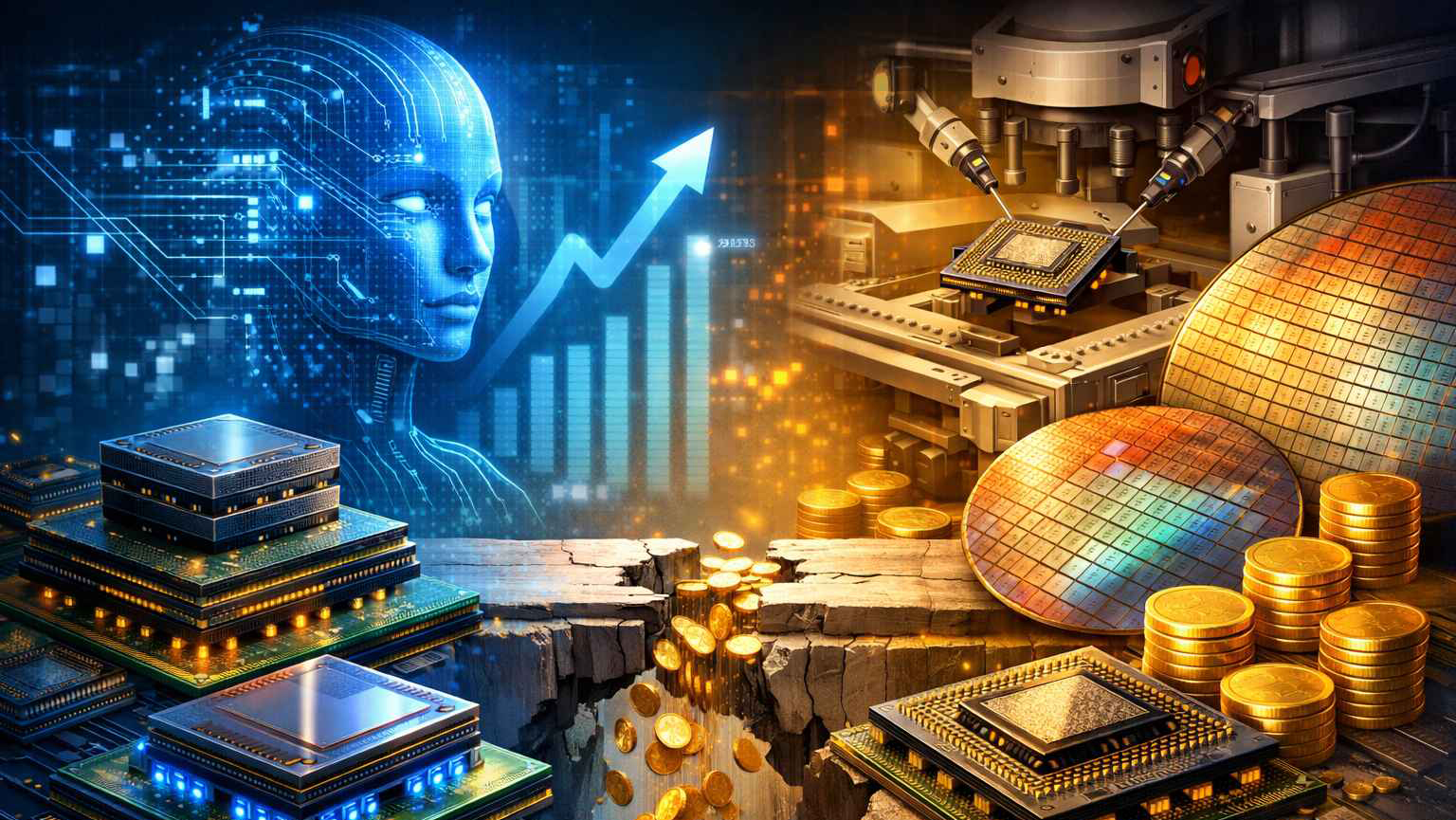AI 利潤池轉移：HBM 與先進封裝的瓶頸定價權主圖